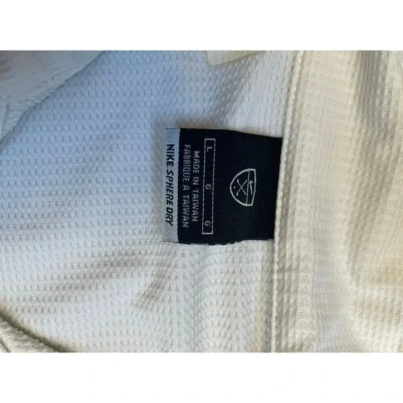 Nike Sphere Dry Polo White with Mirage Spa Emblem Size Large Mens - Picture 2 of 7